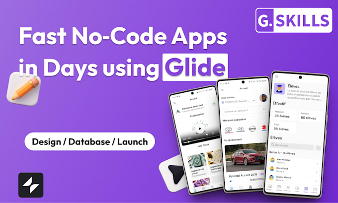 Build ai web and mobile apps with glide by Goraskills | Fiverr