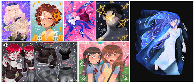 draw super cute art commissions