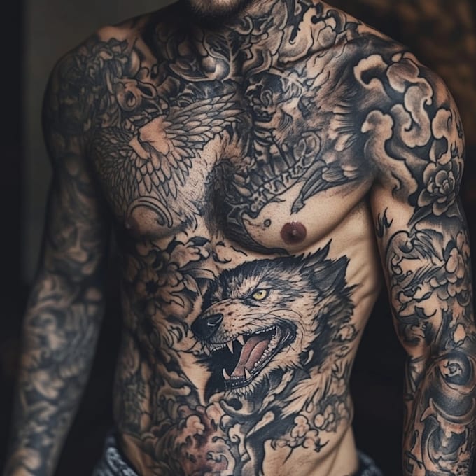 draw a realistic tattoo design
