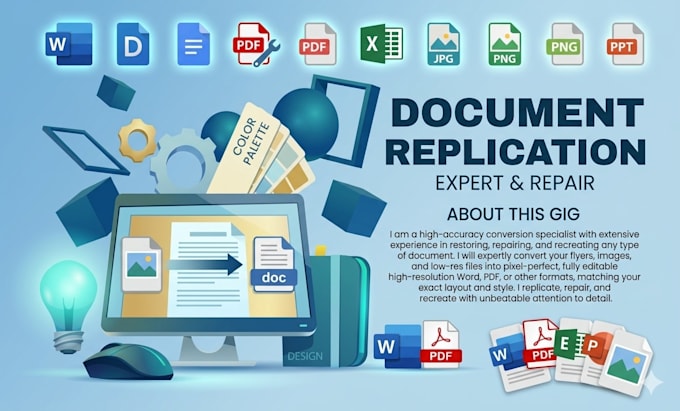 accurately repair, edit and replicate any doc or image