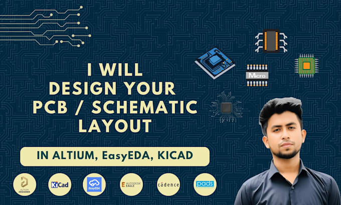 create pcb design and schematic for your electronics project