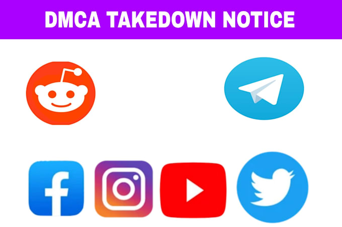 remove copyright content tiktok,facebook,reddit,instagram under dmca