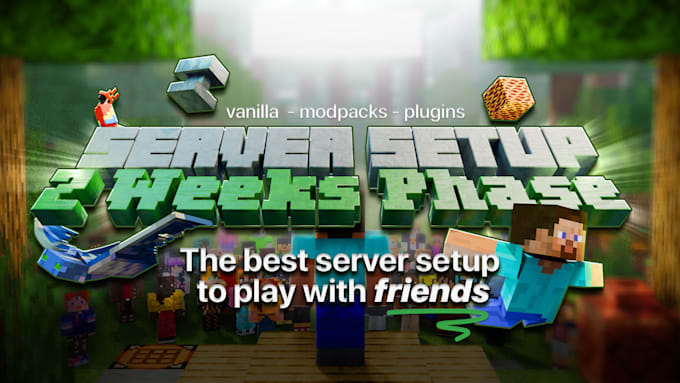 do a minecraft server for the 2 weeks phase with friends