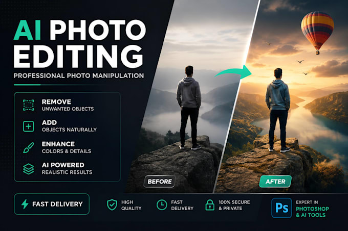 do realistic ai photo editing and manipulation