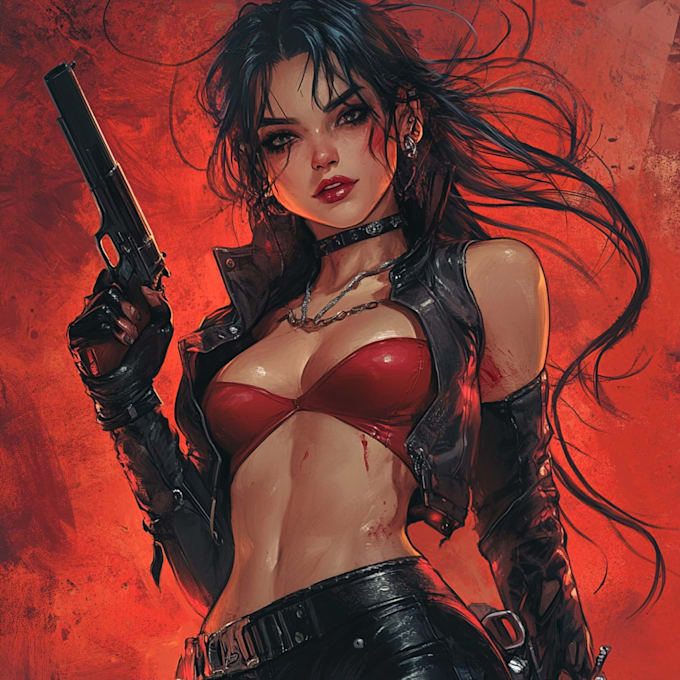 draw comic book, fan art and character design