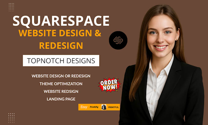 Build squarespace design and redesign squarespace business landing page ...