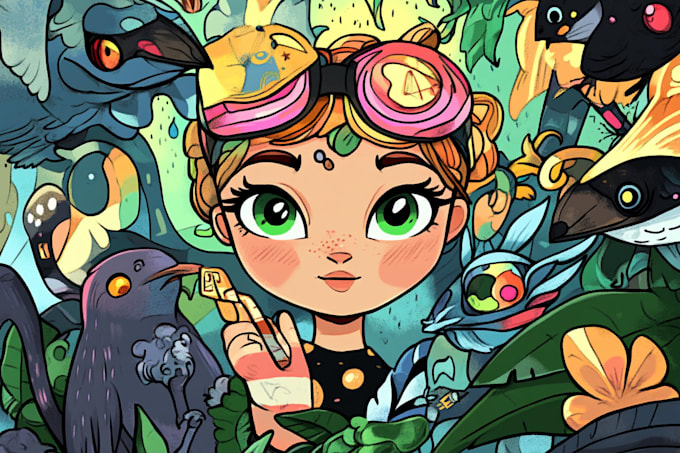 create doodle illustration for any project