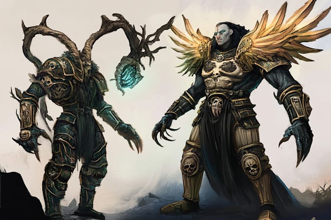 draw fantasy concept art or illustration
