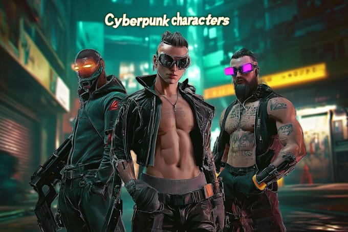 design fantasy and cyberpunk character