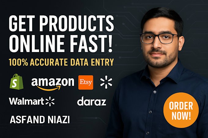do shopify product upload and ecommerce data entry with accuracy