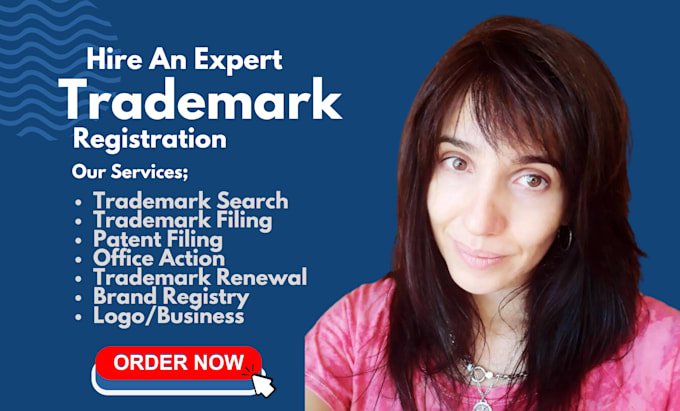 write, search and file a patent application, trademark registration