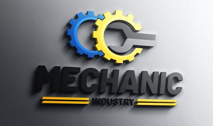 create vintage retro hand drawn engineering logo
