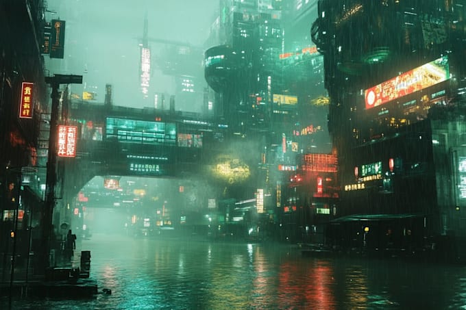 Do cyberpunk sci fi futuristic city for your project by Thalannorn | Fiverr