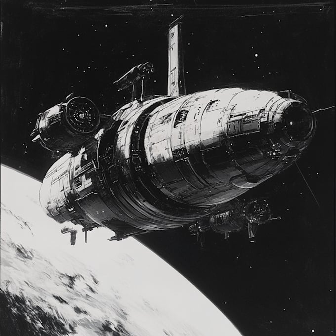 Create sci fi spaceship concept art for you by Slivify | Fiverr