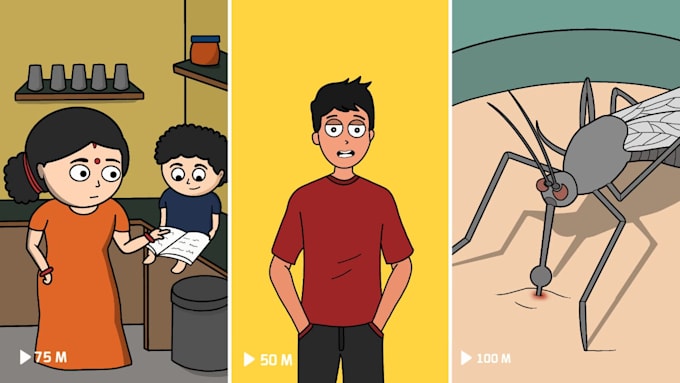 create 2d cartoon animation videos