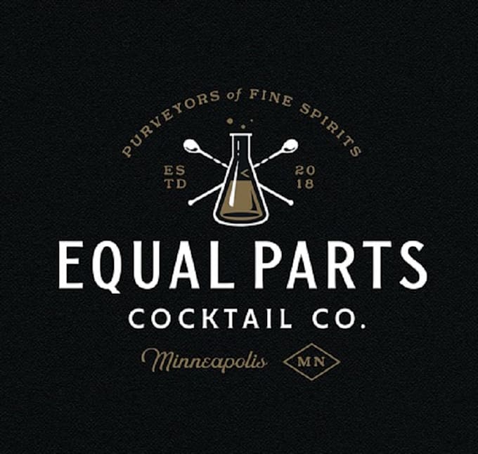 design dynamic glamorous cocktail company logo