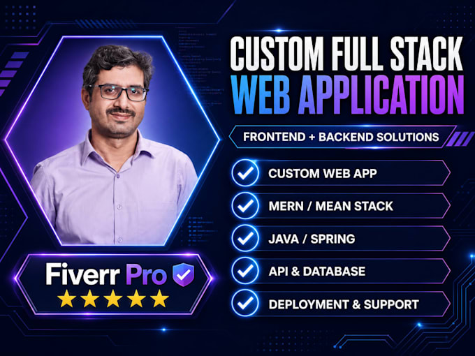 build a custom saas mvp or full stack web application