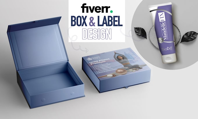 design premium product packaging box and labels