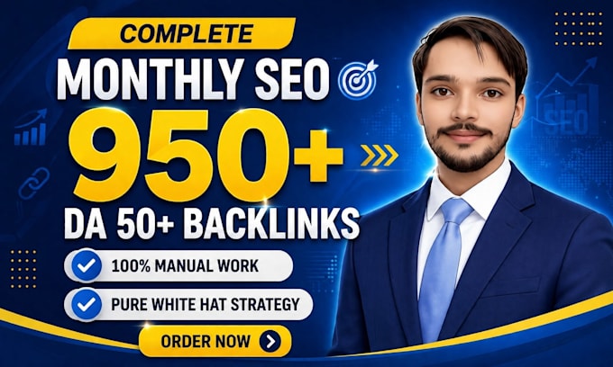 do monthly off page SEO with high authority white hat dofollow backlinks