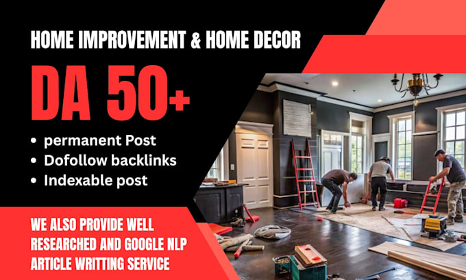 provide guest post on plumbing and home improvement sites
