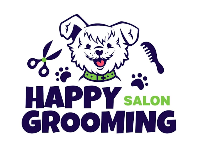 design awesome grooming logo