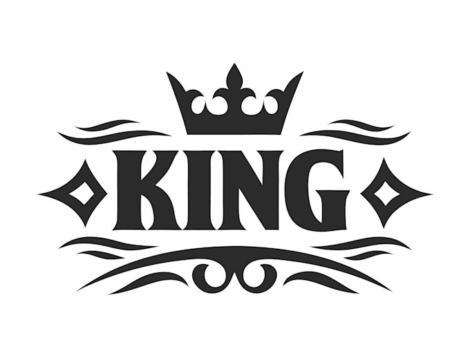 design luxury king logo