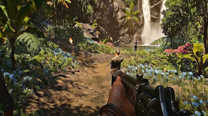 build open world exploration game,fps game,action rpg,vibrant island,side quests