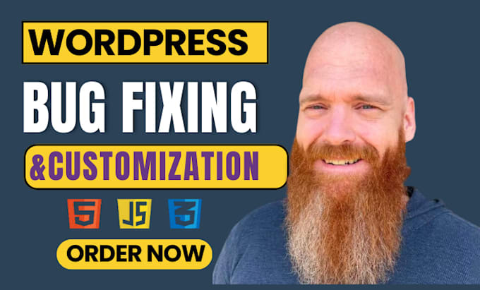 fix any bug from PHP, javascript, CSS, HTML, wordpress