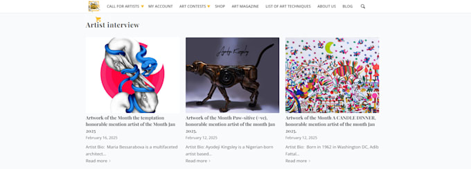 promote your art on a real art gallery
