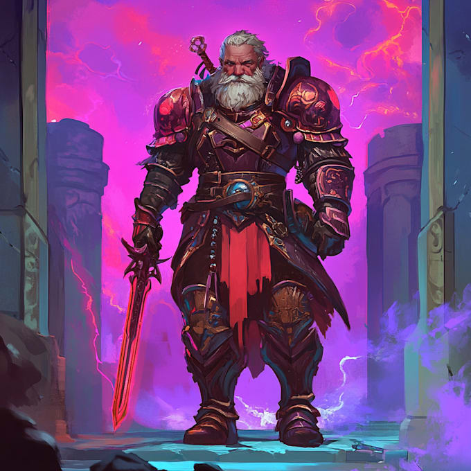 Draw your dnd character fantasy game art by Gadniest | Fiverr