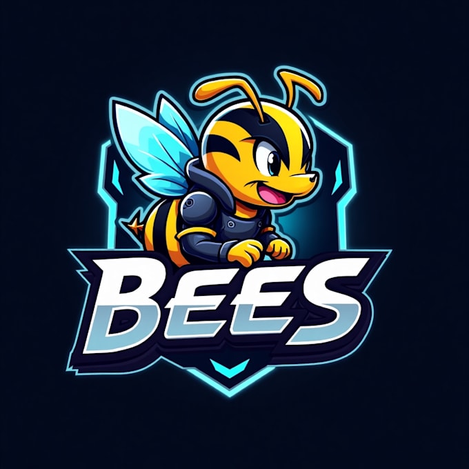 design high quality esport bee mascot logo with creative concepts