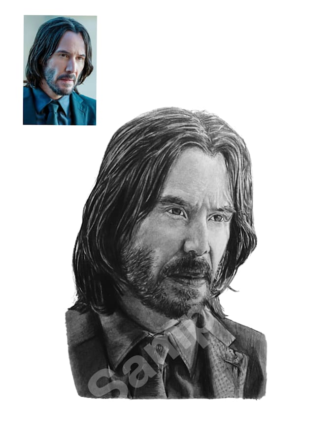 draw a photo to realistic drawing