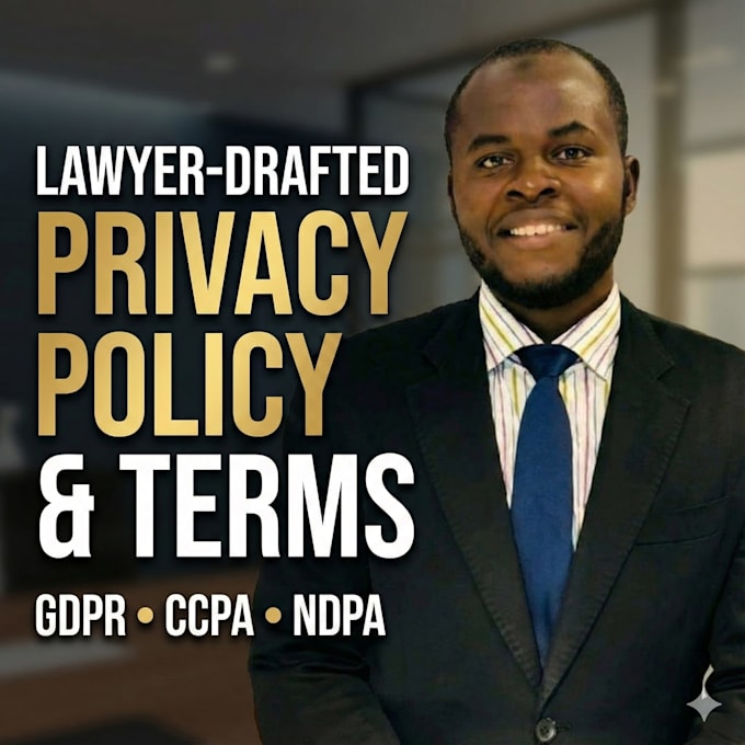 draft your gdpr privacy policy, terms of service and cookie policy