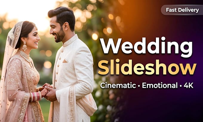 edit professional slideshow video for weddings, events, and reels
