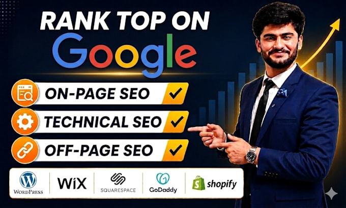 do technical, on page, off page SEO high da backlinks for magento, webflow, wix