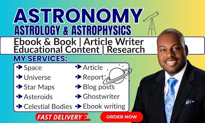 ghostwrite quasars, astronomy, astrophysics, space ebook, article writing