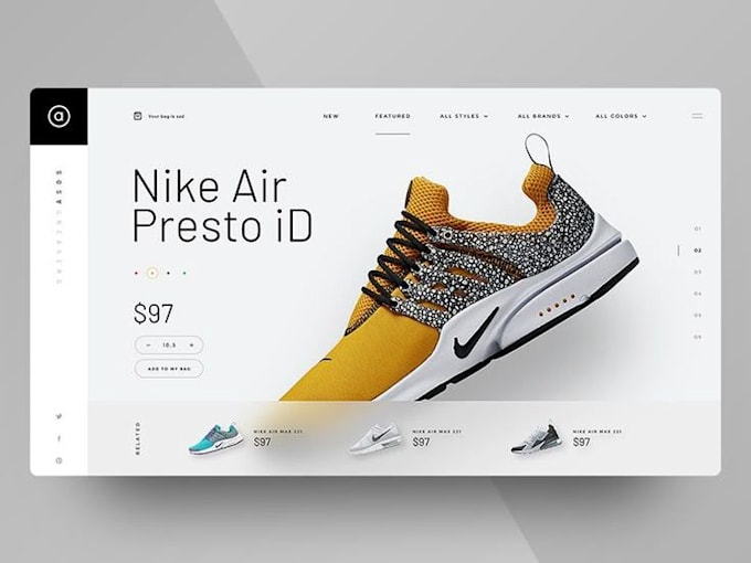 design a sneakers website sneakers shopify store sneakers store shoe website