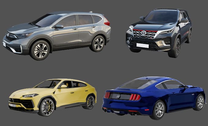 3d car model vehicle car model 3d rendering car animation military truck model