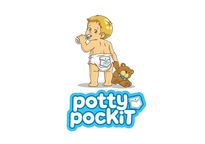 design glamorous ideal first diaper pocket logo