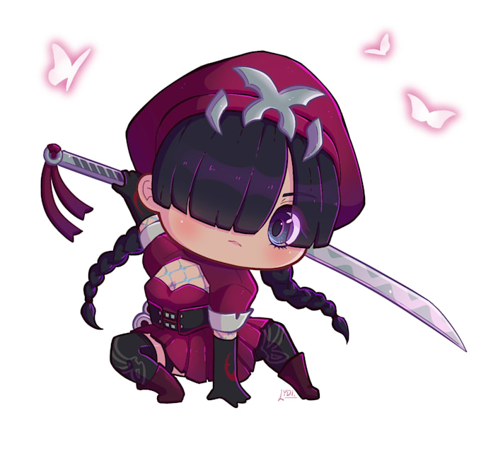 illustrate a chibi of an oc or character