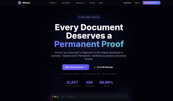 craft a full stack website
