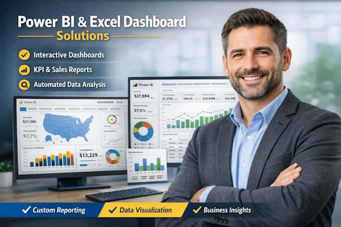 your excel and power bi expert for business dashboards