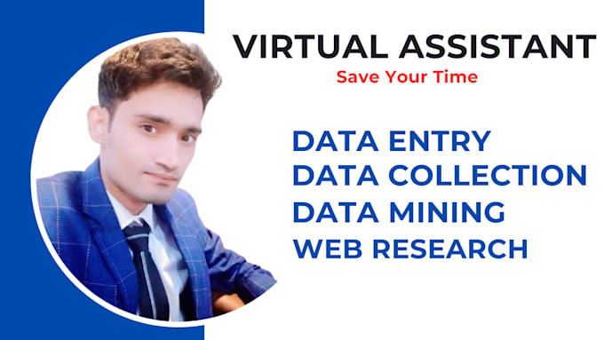 be your virtual assistant for data entry, data mining, copy paste, web research