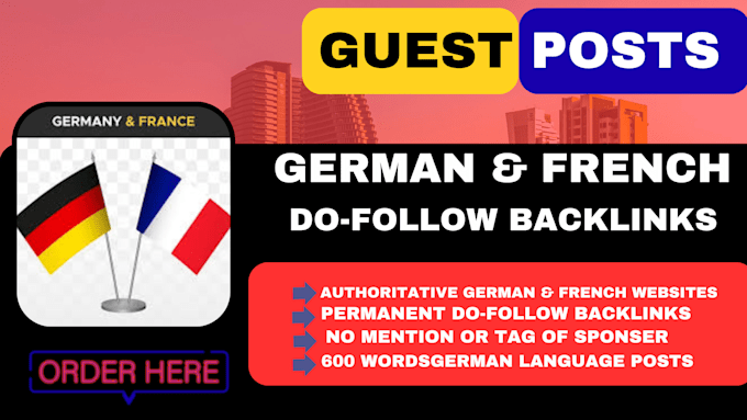 create high quality german site and french blogs