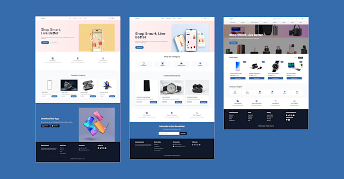 Design a custom website ui ux in figma by Viveksharma832 | Fiverr