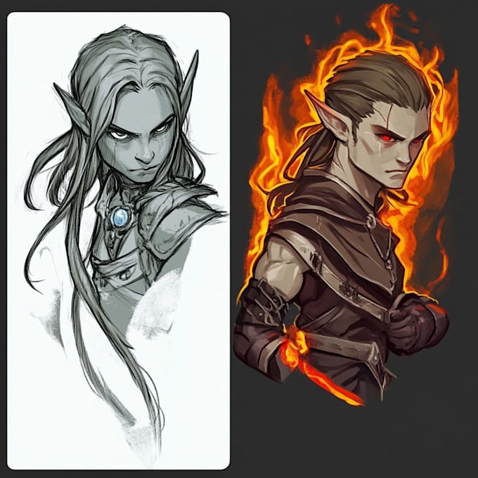 Fansinating Characters Draw original fantasy characters, concept art, fanart by Bleersander ...