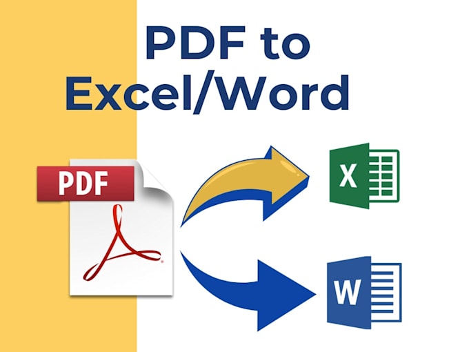 convert PDF to excel and word