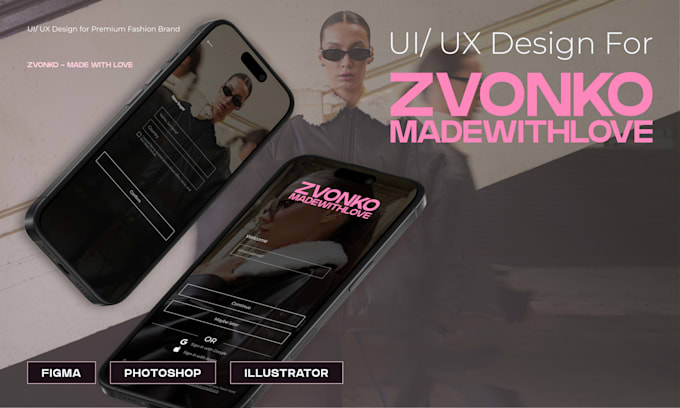 design a modern UI UX for mobile app or website in figma