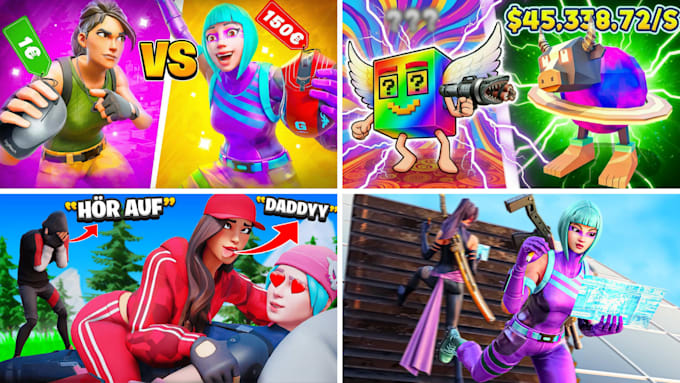 design you a professional fortnite thumbnail