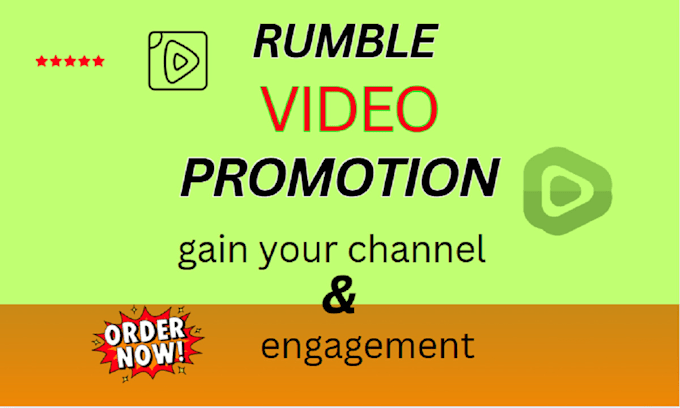 rumble video  promotion, rumble marketing,channel optimization